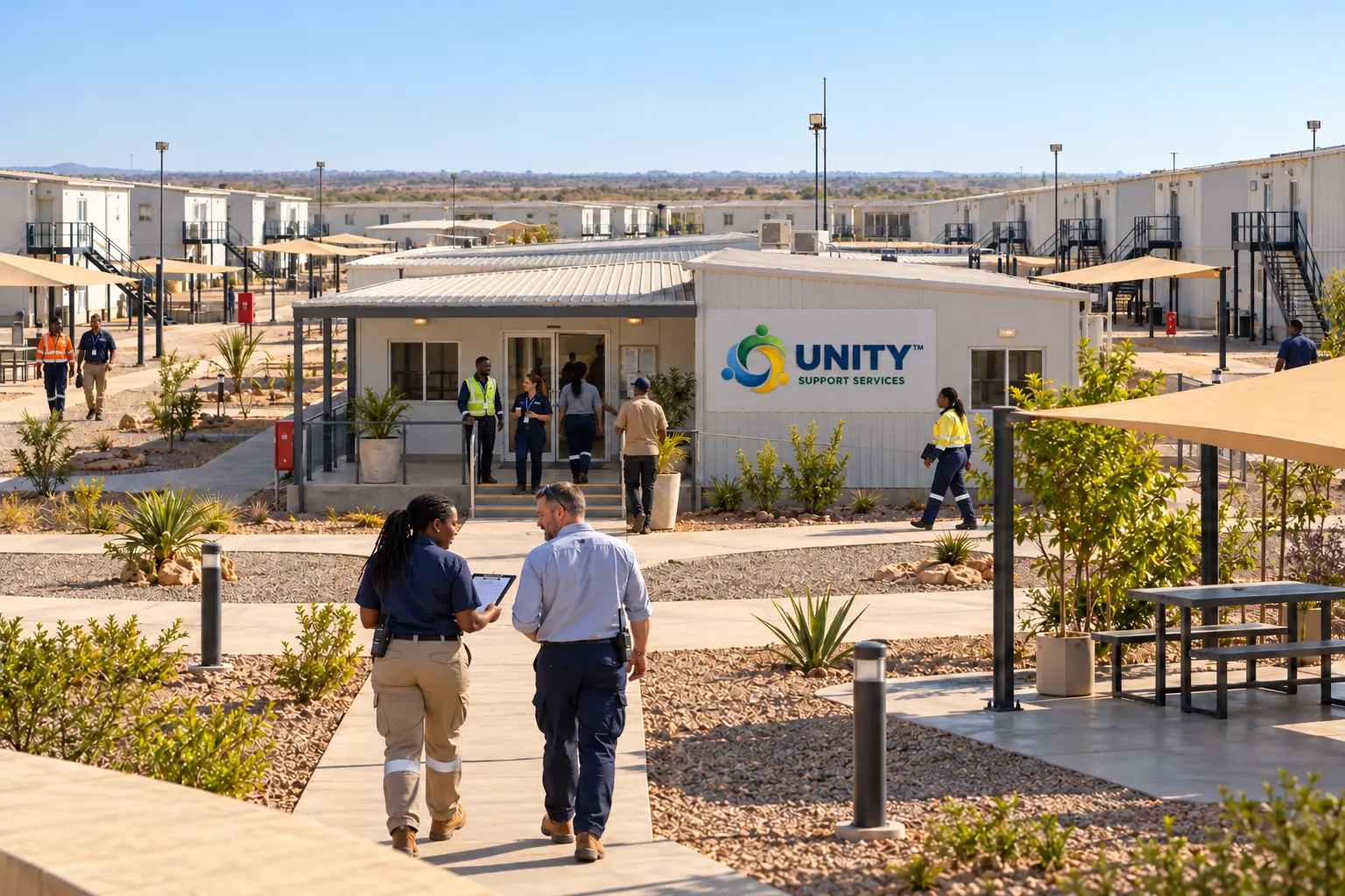 Illustrative Unity-branded workforce accommodation camp